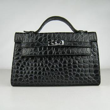 HKL220BSS009 Hermes Kelly 22CM Black Stone Stripe